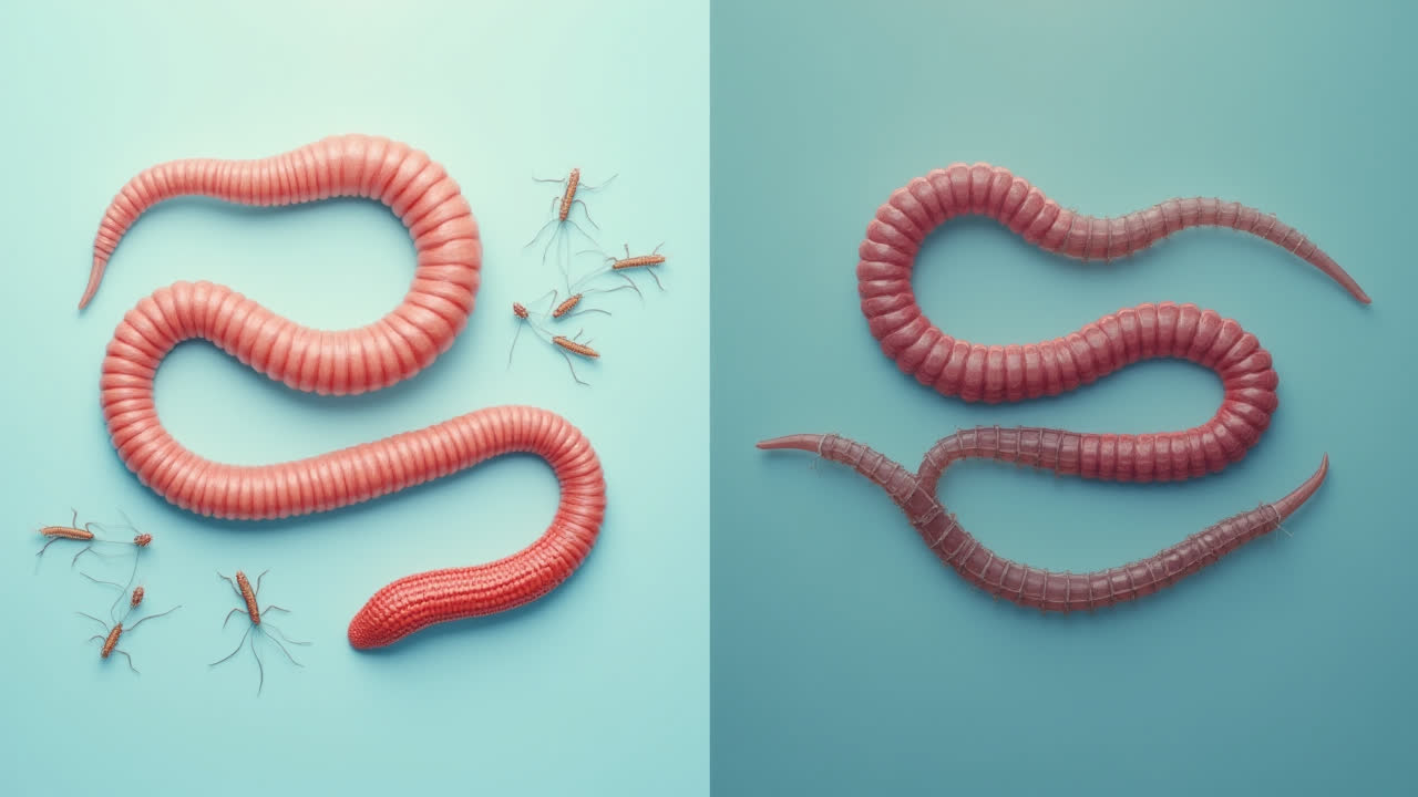 Roundworm vs Tapeworm: Complete Guide to Parasitic Intestinal Worms